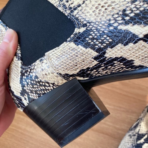 Sam Edelman Women’s Size 8 Reesa Python Snakeskin Cowboy Western Ankle Boots - Picture 11 of 16